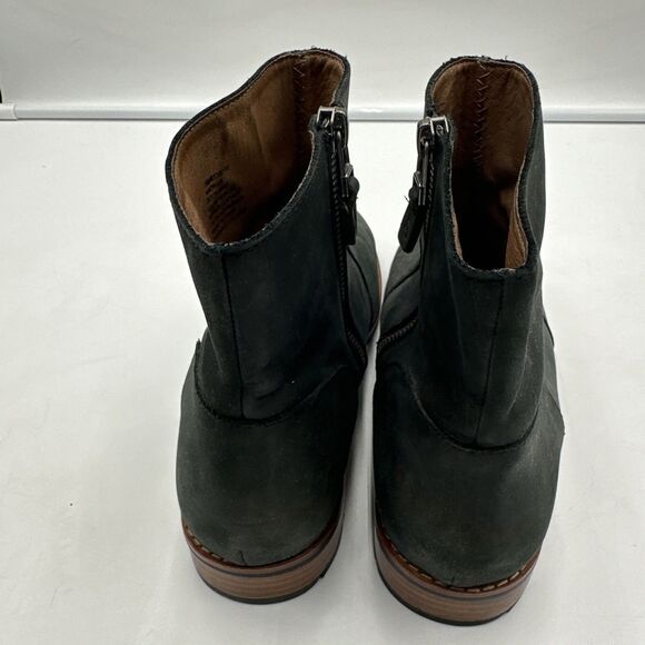 Olukai Womens Kaona II Ankle Side zip Black Leather Boots US W 8 EUR 38 - Picture 6 of 9